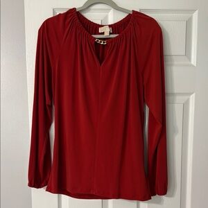 MICHAEL Michael Kors Red Blouse with Chic Style